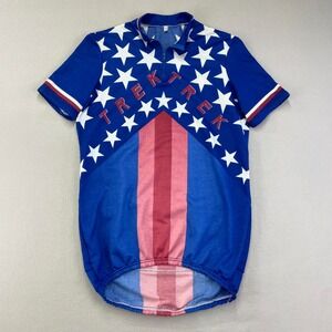 VTG 80s TREK x CASTELLI Cycling Jersey‎ Medium Stars Stripes Patriotic ITALY
